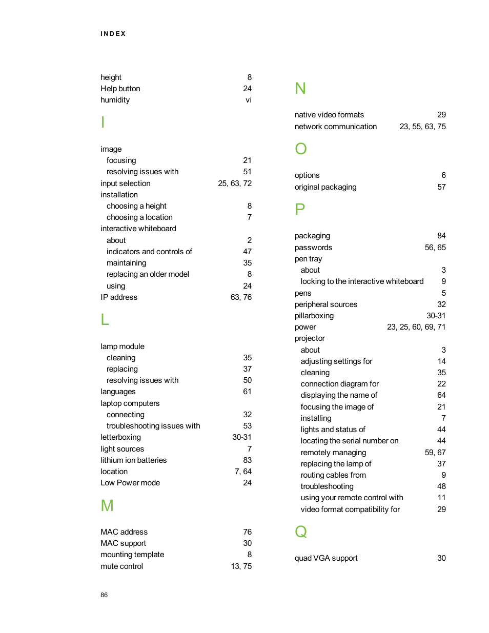 Smart Technologies 800ix-SMP User Manual | Page 96 / 100