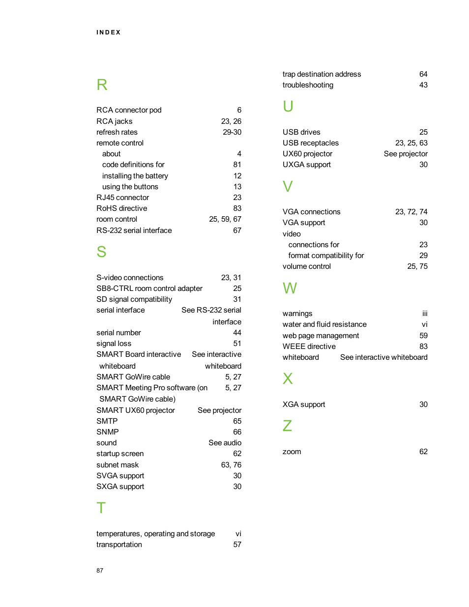 Smart Technologies 800ix-SMP User Manual | Page 97 / 100