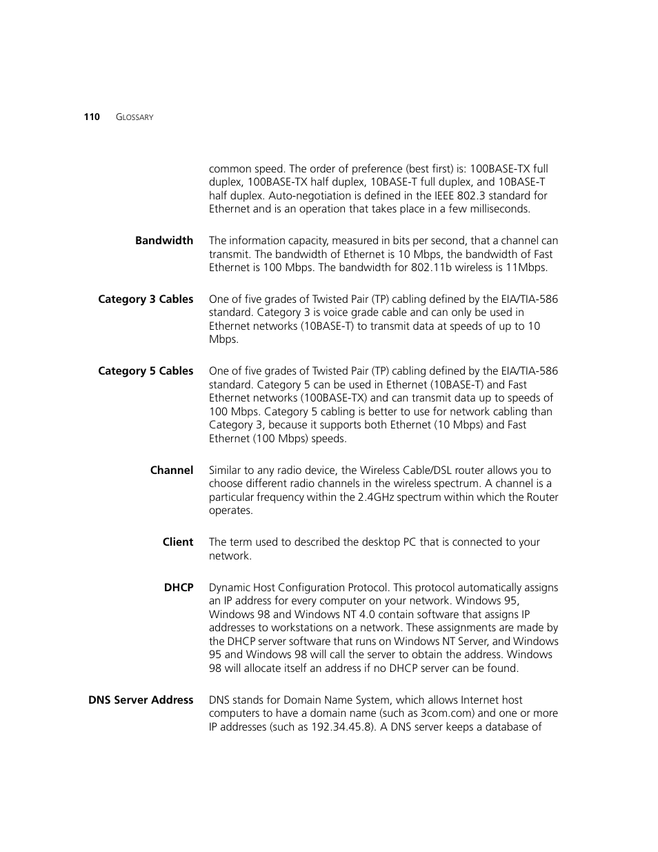 3Com WL-542 User Manual | Page 112 / 124
