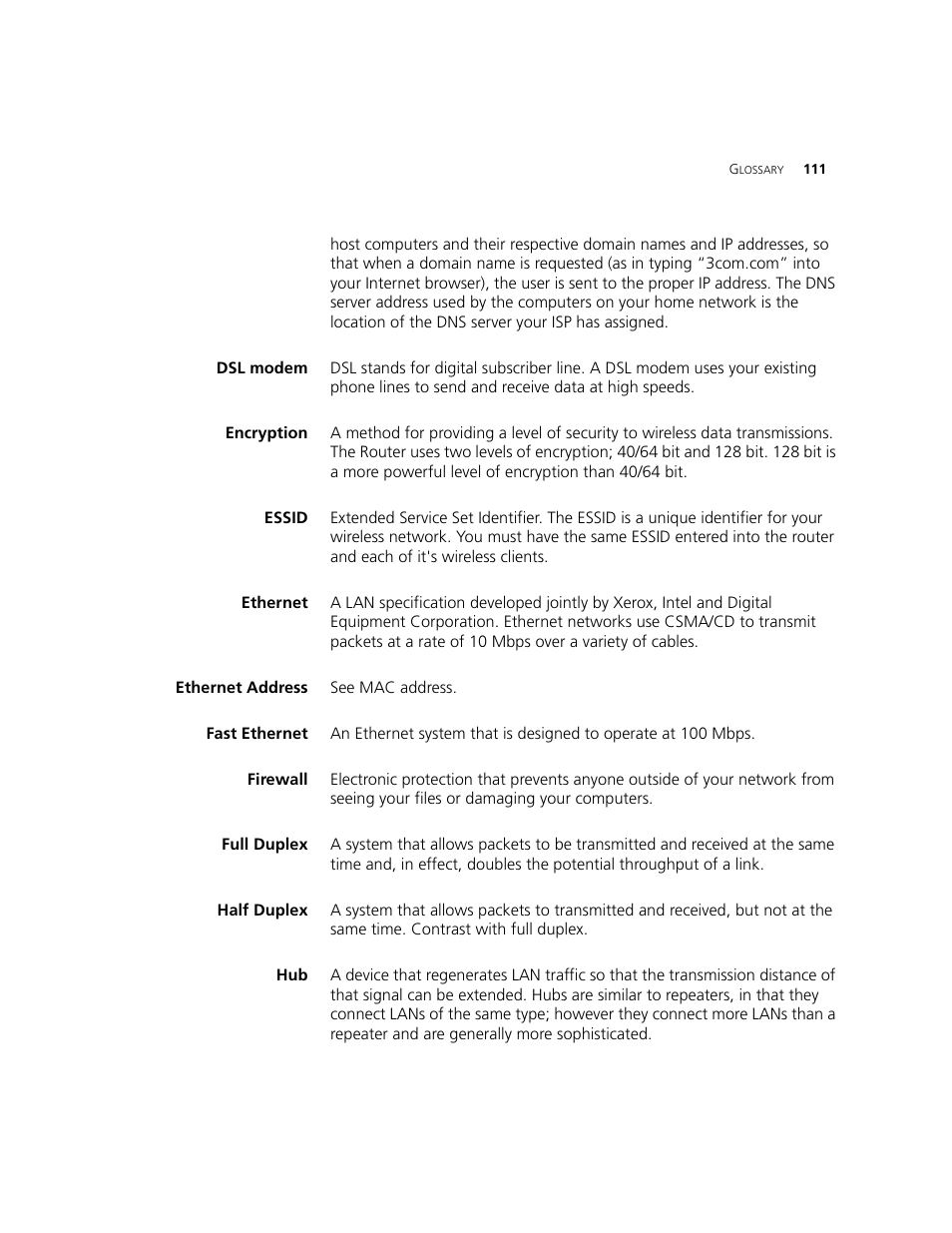 3Com WL-542 User Manual | Page 113 / 124