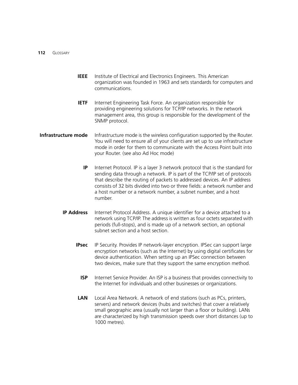 3Com WL-542 User Manual | Page 114 / 124