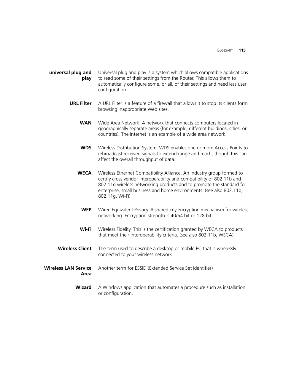 3Com WL-542 User Manual | Page 117 / 124
