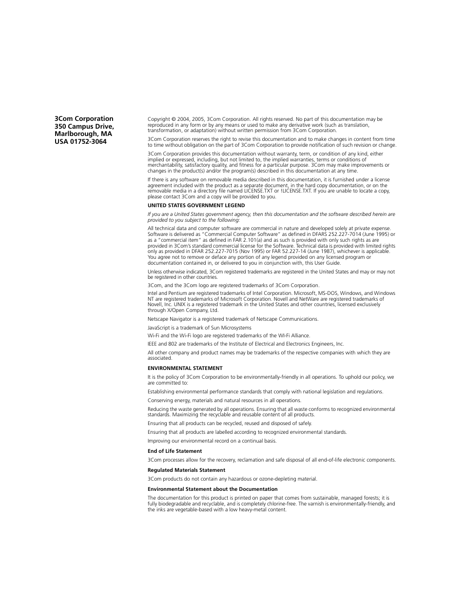 3Com WL-542 User Manual | Page 2 / 124