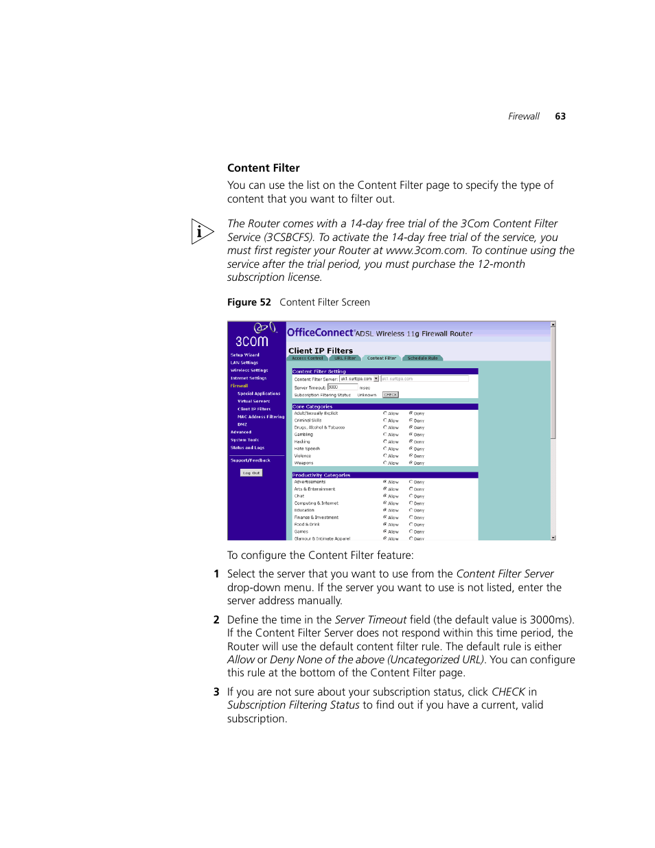 3Com WL-542 User Manual | Page 65 / 124