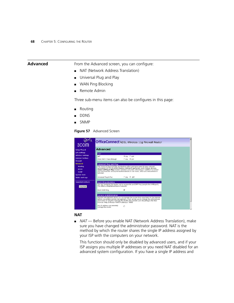 Advanced | 3Com WL-542 User Manual | Page 70 / 124
