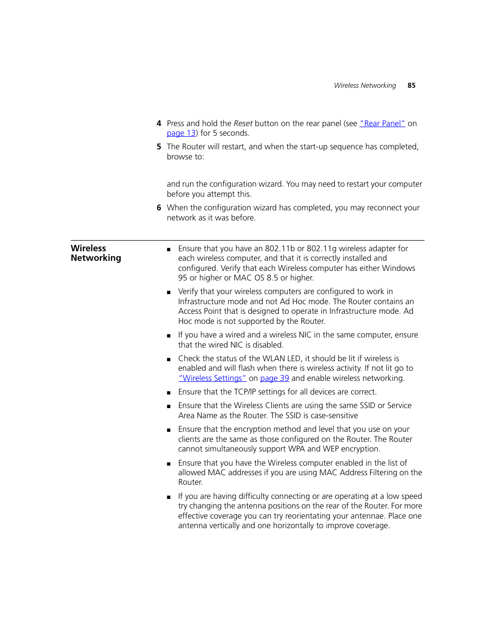 Wireless networking | 3Com WL-542 User Manual | Page 87 / 124