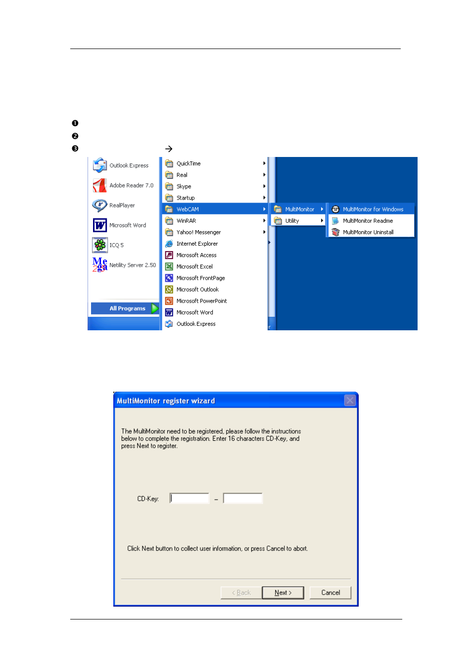Chapter 6: multimonitor | 3Com iCV-01a User Manual | Page 63 / 103