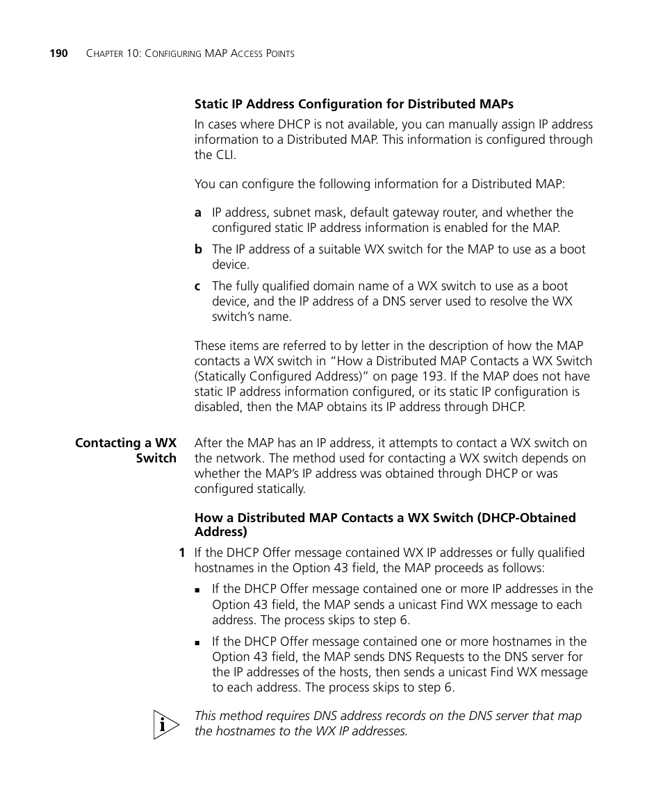 Contacting a wx switch | 3Com WX4400 3CRWX440095A User Manual | Page 190 / 728