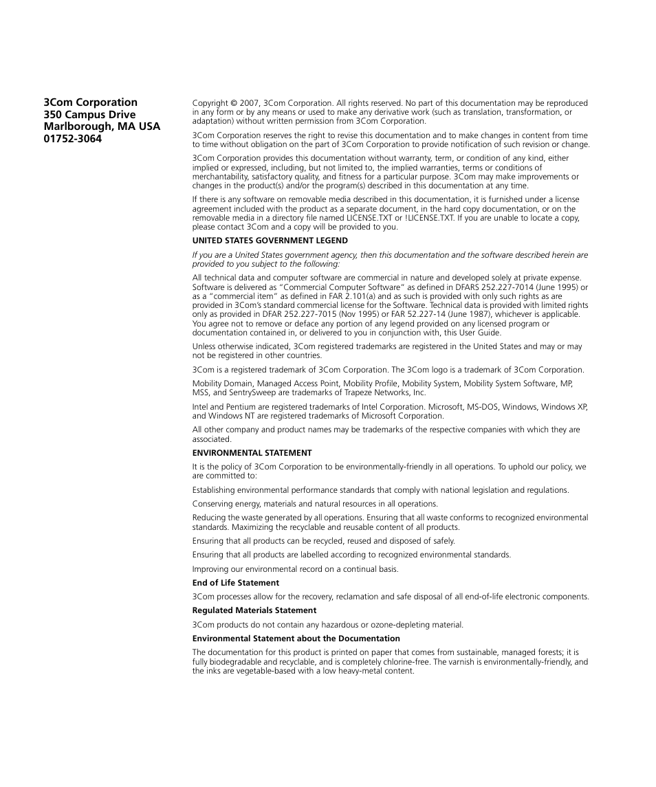 3Com WX4400 3CRWX440095A User Manual | Page 2 / 728