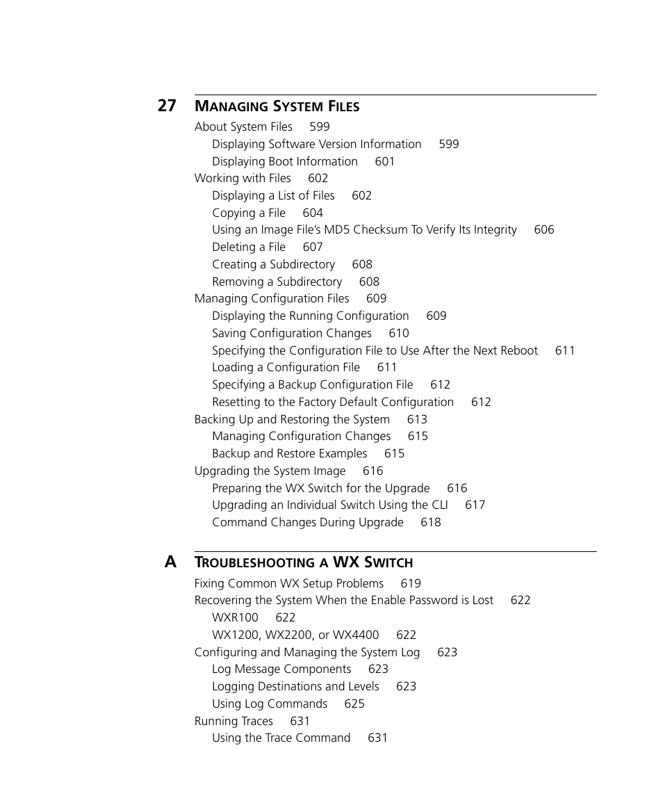Wx s | 3Com WX4400 3CRWX440095A User Manual | Page 20 / 728