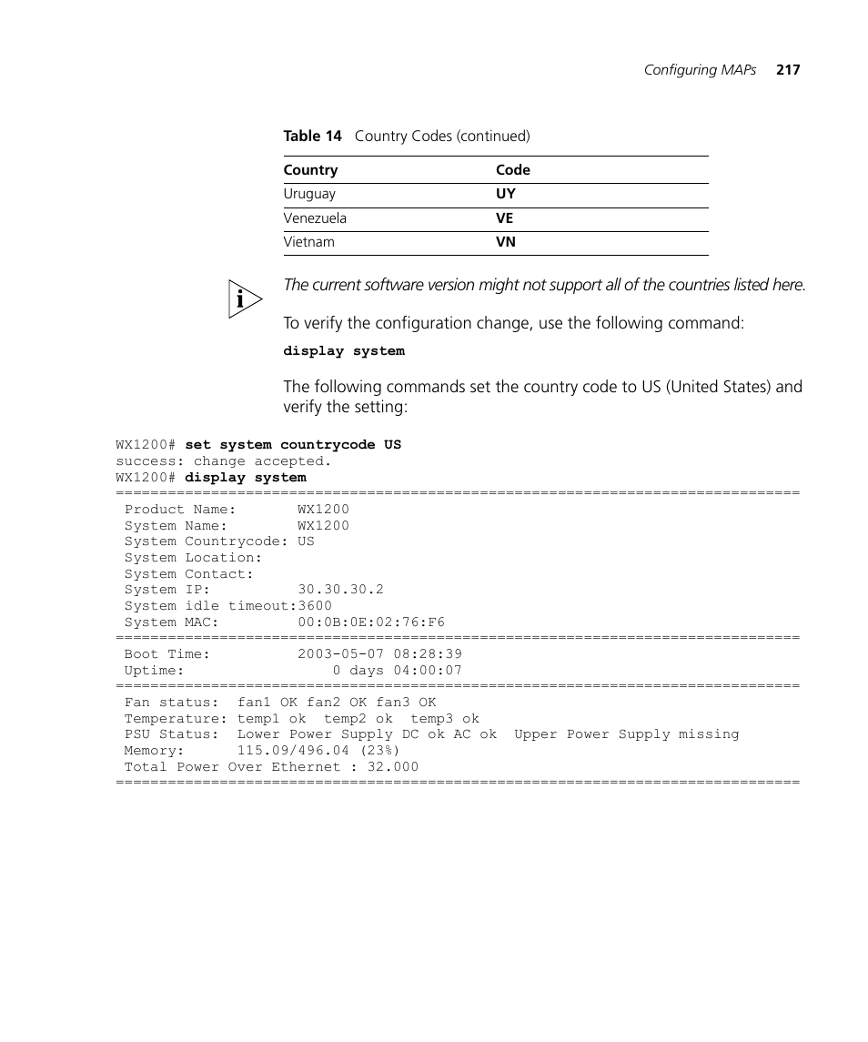 3Com WX4400 3CRWX440095A User Manual | Page 217 / 728