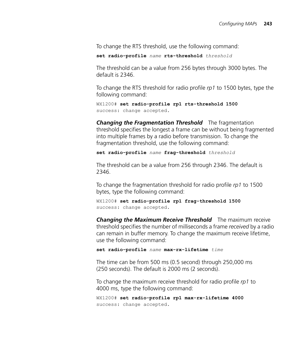 3Com WX4400 3CRWX440095A User Manual | Page 243 / 728