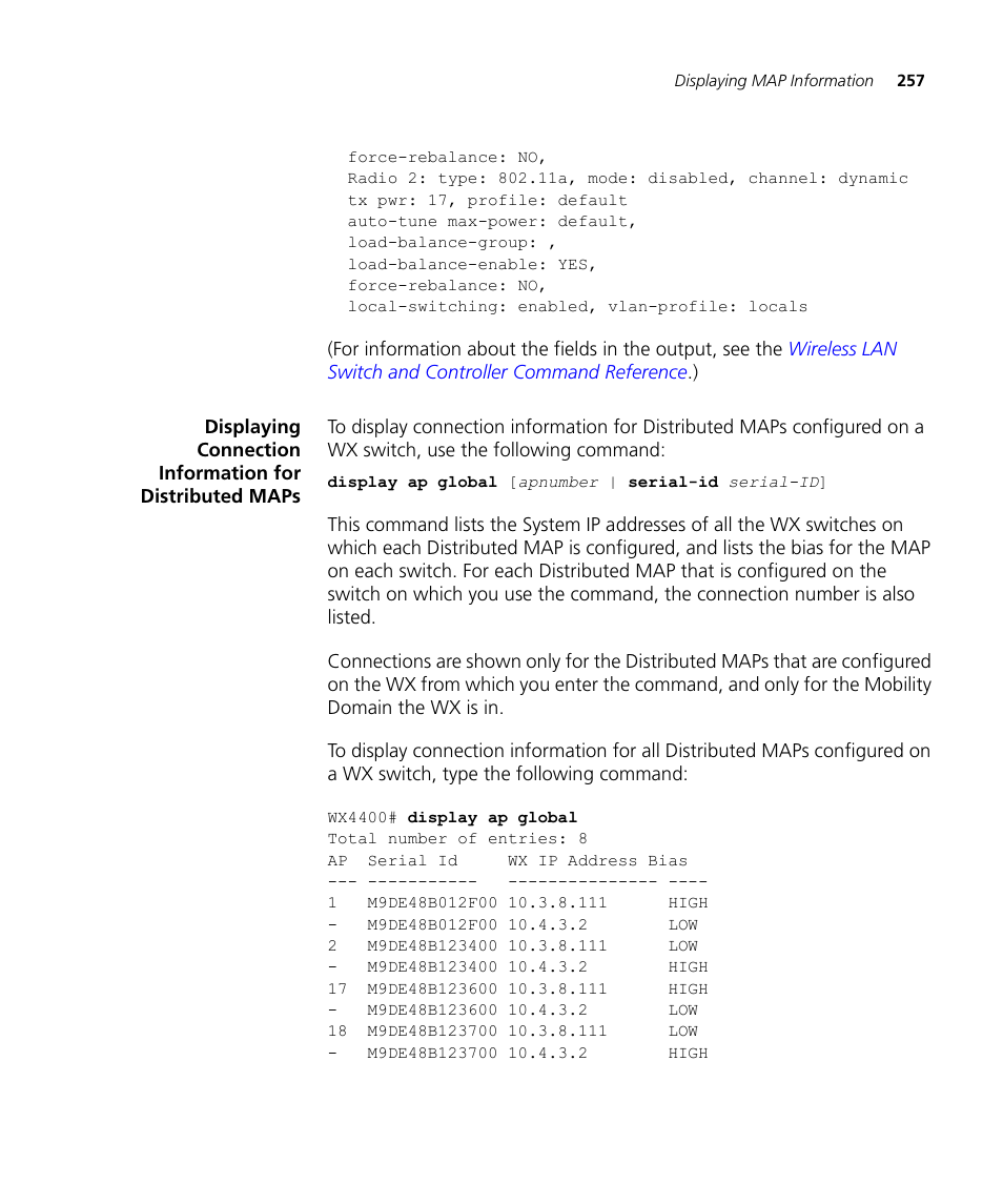 3Com WX4400 3CRWX440095A User Manual | Page 257 / 728