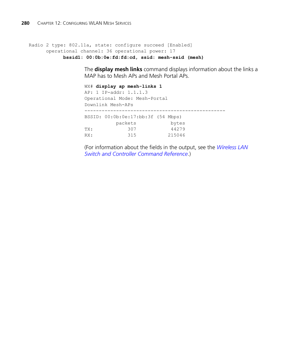 3Com WX4400 3CRWX440095A User Manual | Page 280 / 728
