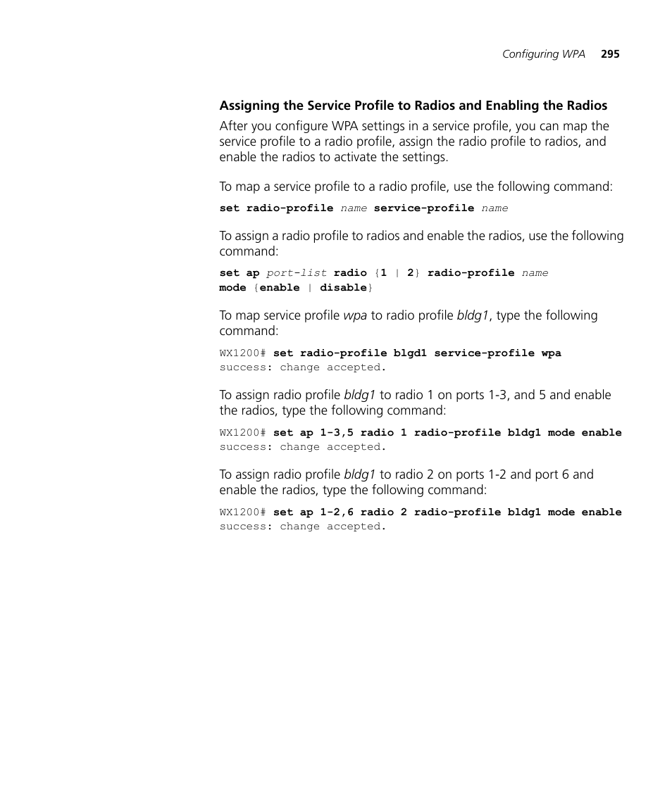 3Com WX4400 3CRWX440095A User Manual | Page 295 / 728