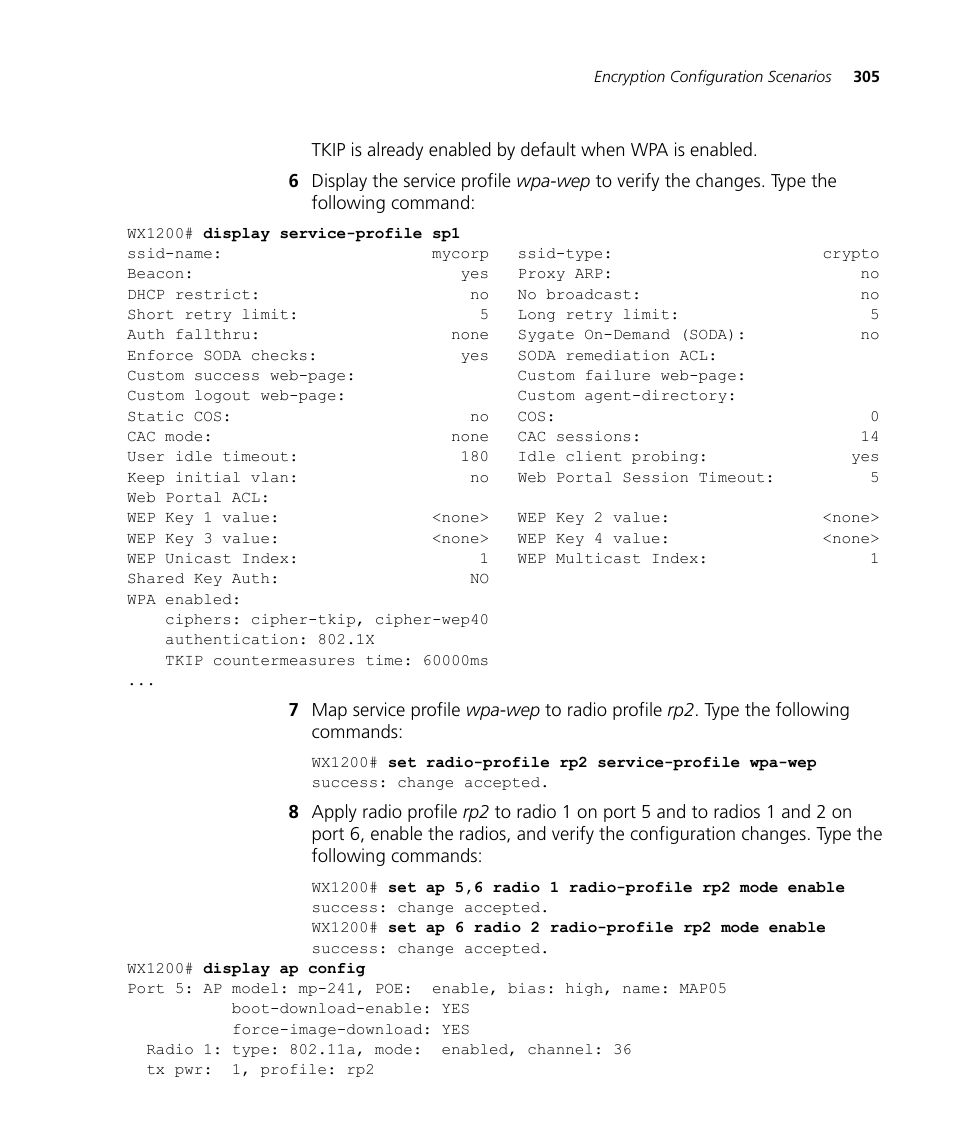 3Com WX4400 3CRWX440095A User Manual | Page 305 / 728
