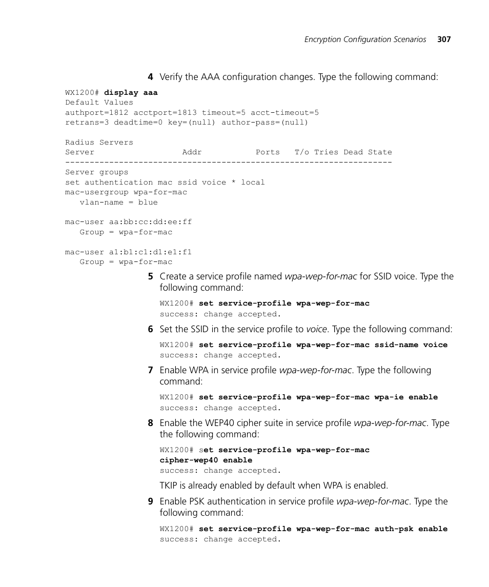 3Com WX4400 3CRWX440095A User Manual | Page 307 / 728