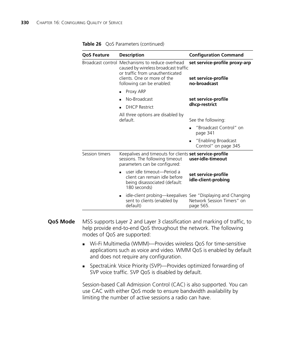 Qos mode | 3Com WX4400 3CRWX440095A User Manual | Page 330 / 728