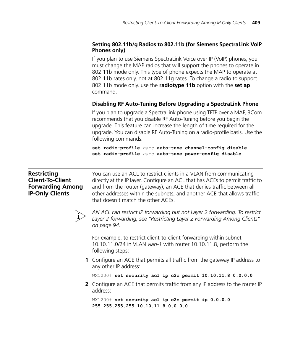 3Com WX4400 3CRWX440095A User Manual | Page 409 / 728