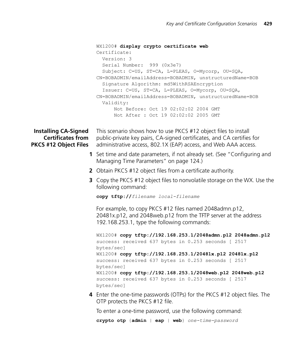 3Com WX4400 3CRWX440095A User Manual | Page 429 / 728