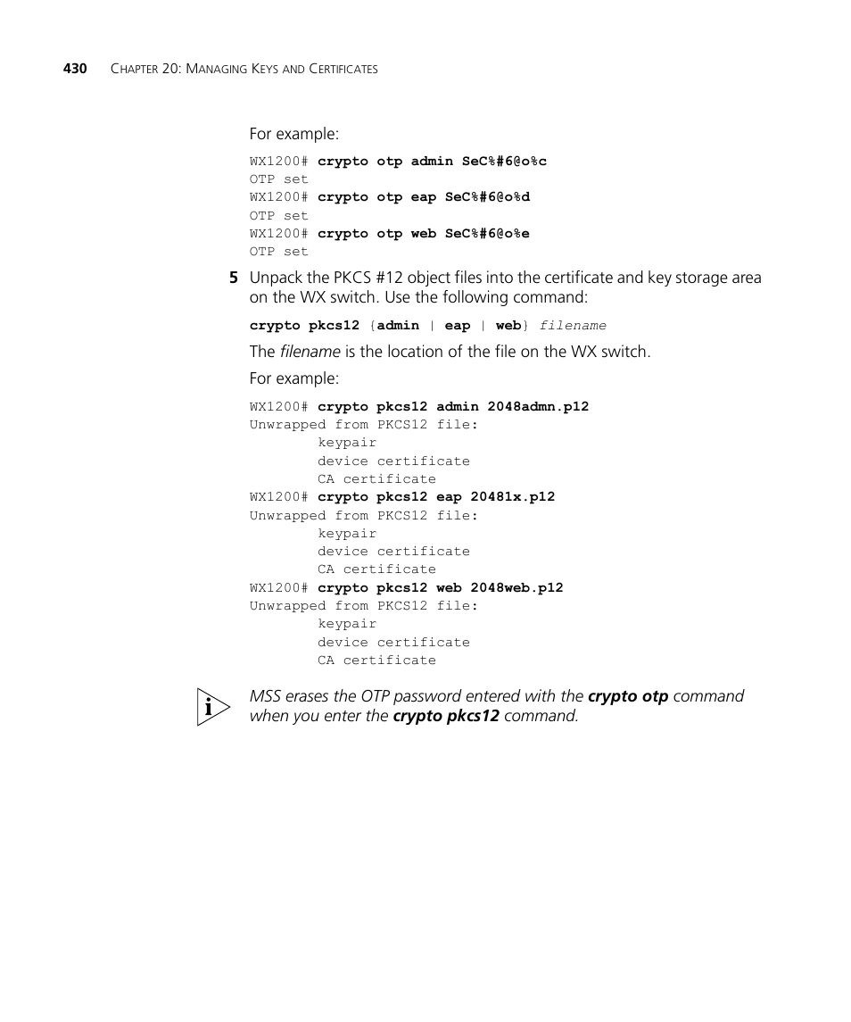3Com WX4400 3CRWX440095A User Manual | Page 430 / 728