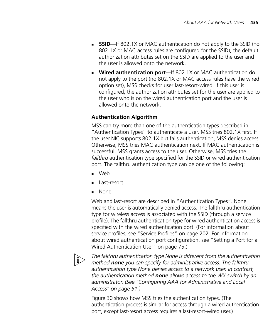 Authentication algorithm | 3Com WX4400 3CRWX440095A User Manual | Page 435 / 728