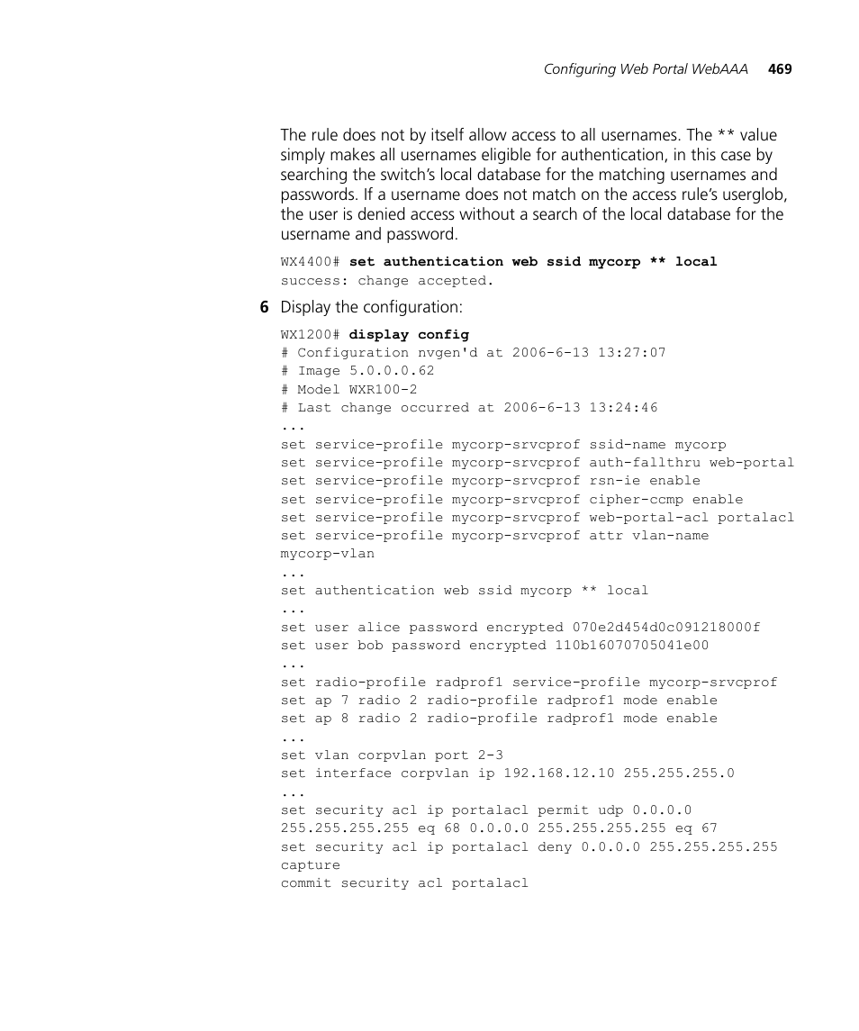 3Com WX4400 3CRWX440095A User Manual | Page 469 / 728