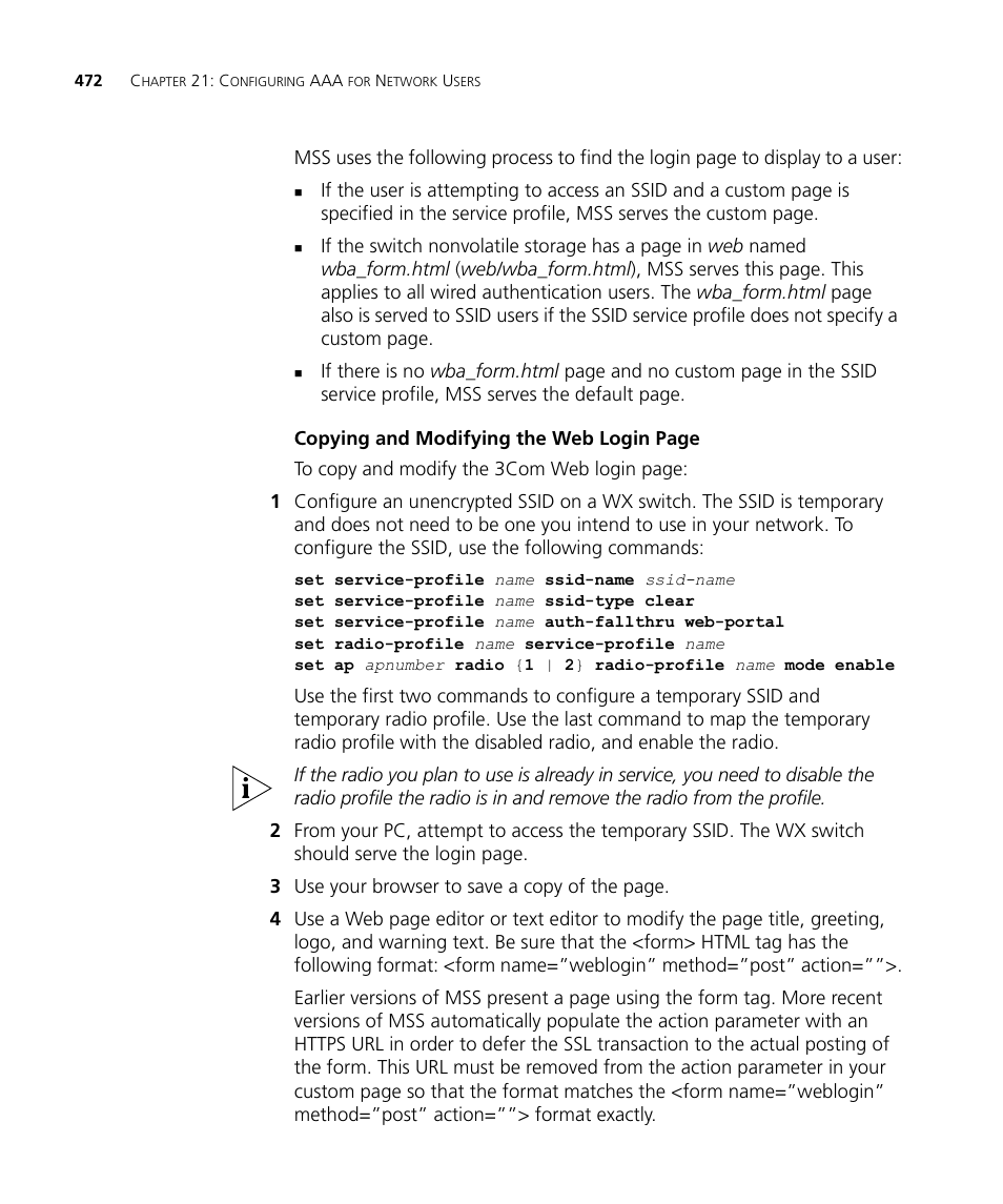 3Com WX4400 3CRWX440095A User Manual | Page 472 / 728