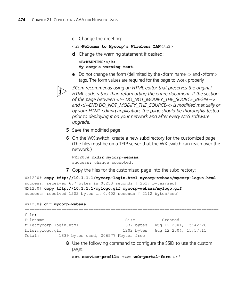 3Com WX4400 3CRWX440095A User Manual | Page 474 / 728