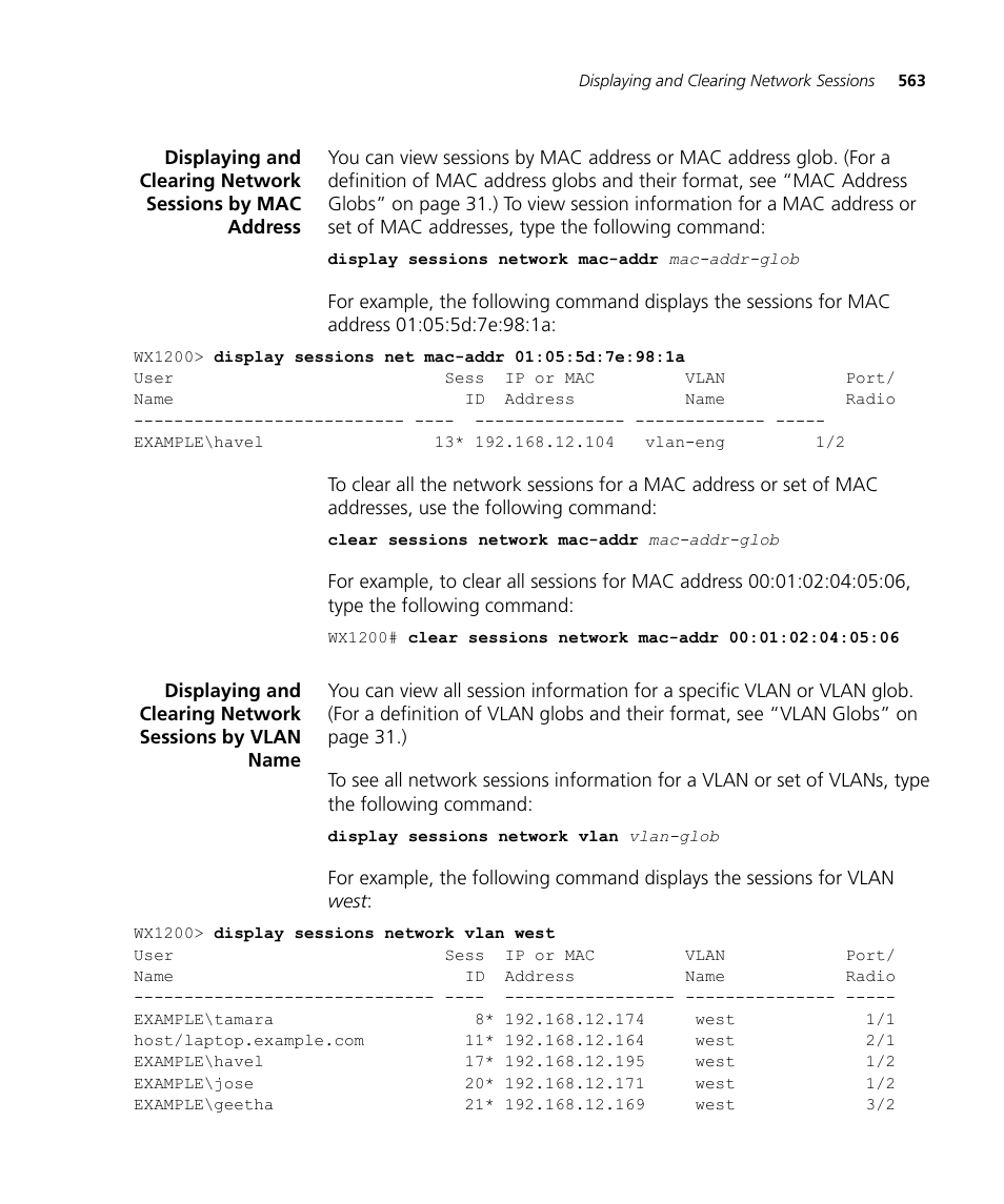 3Com WX4400 3CRWX440095A User Manual | Page 563 / 728