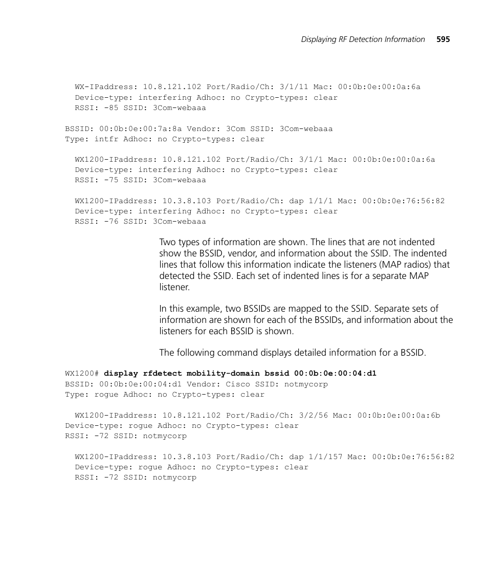 3Com WX4400 3CRWX440095A User Manual | Page 595 / 728