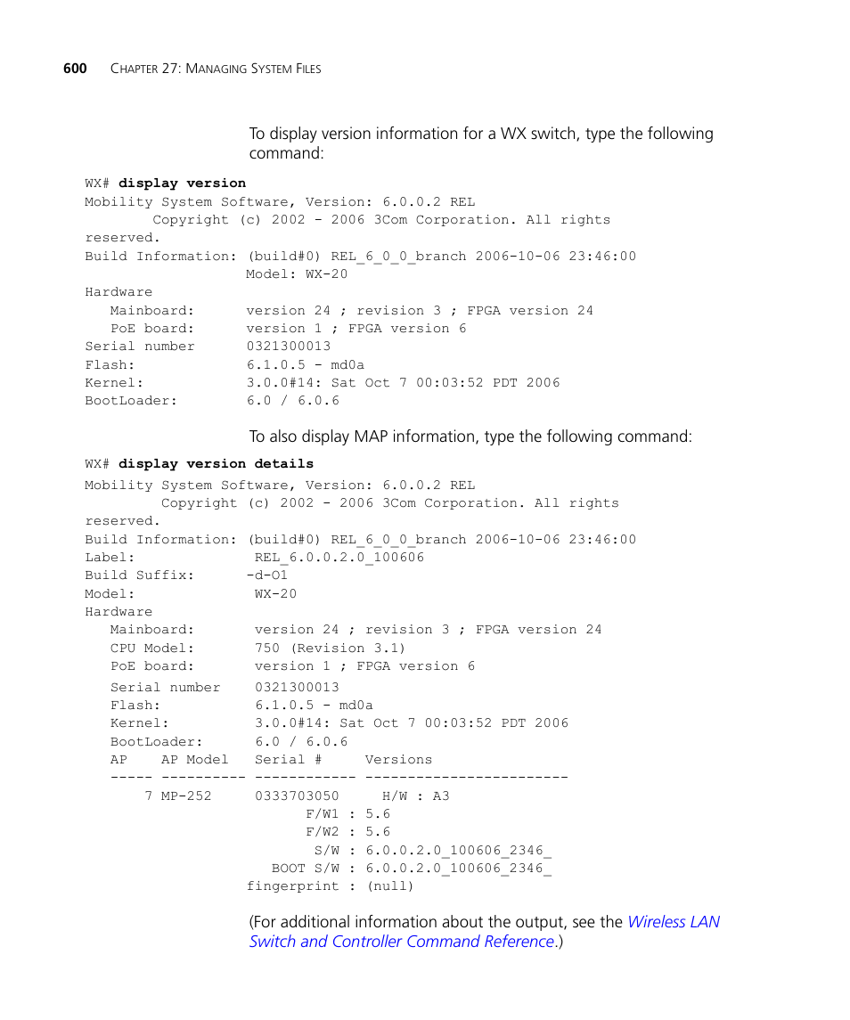 3Com WX4400 3CRWX440095A User Manual | Page 600 / 728