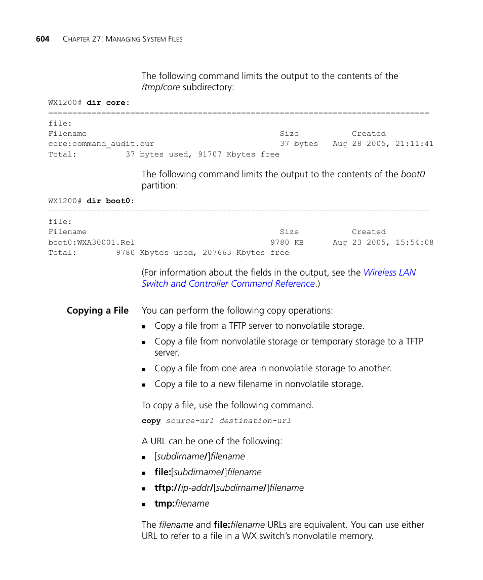 Copying a file | 3Com WX4400 3CRWX440095A User Manual | Page 604 / 728