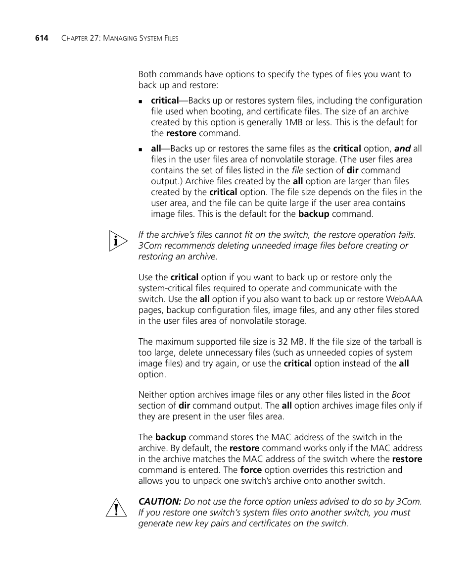 3Com WX4400 3CRWX440095A User Manual | Page 614 / 728
