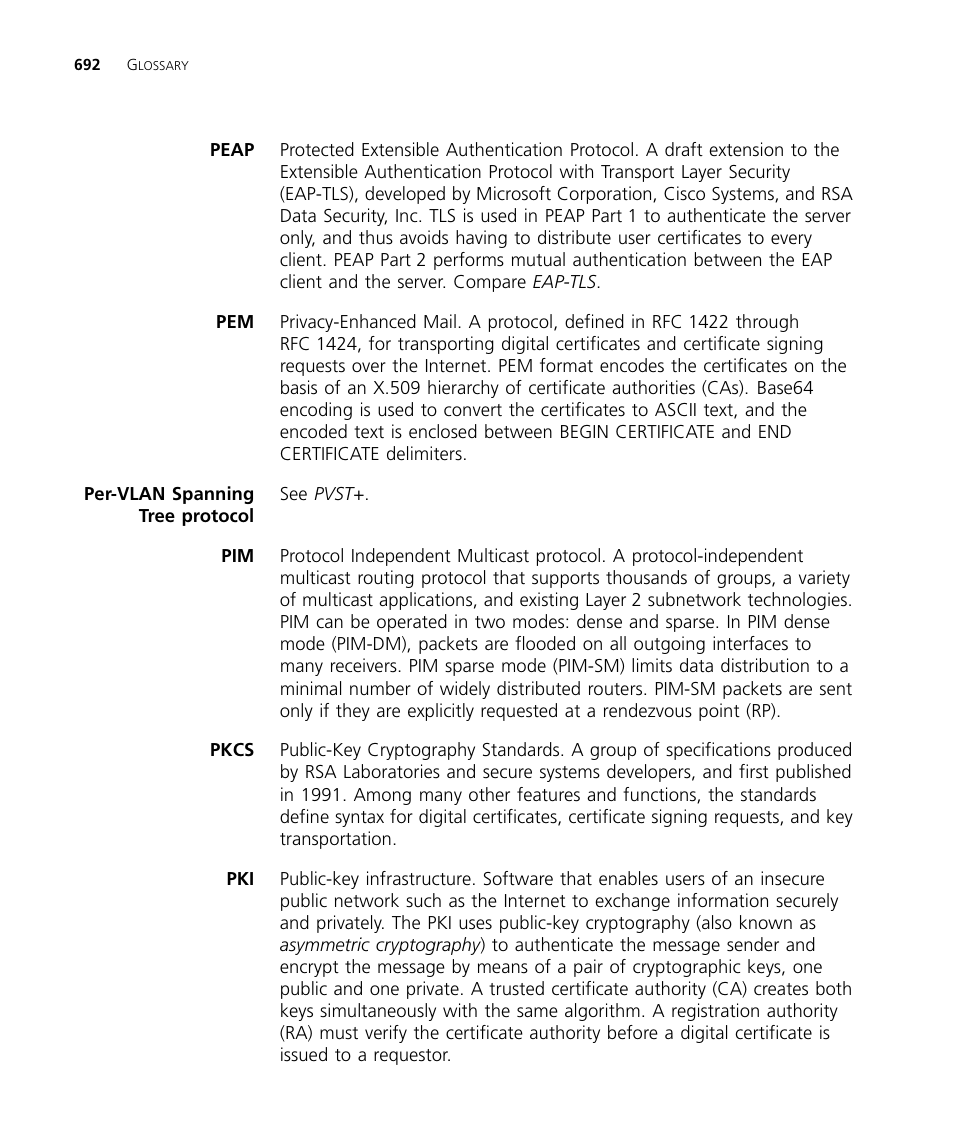 Peap | 3Com WX4400 3CRWX440095A User Manual | Page 692 / 728