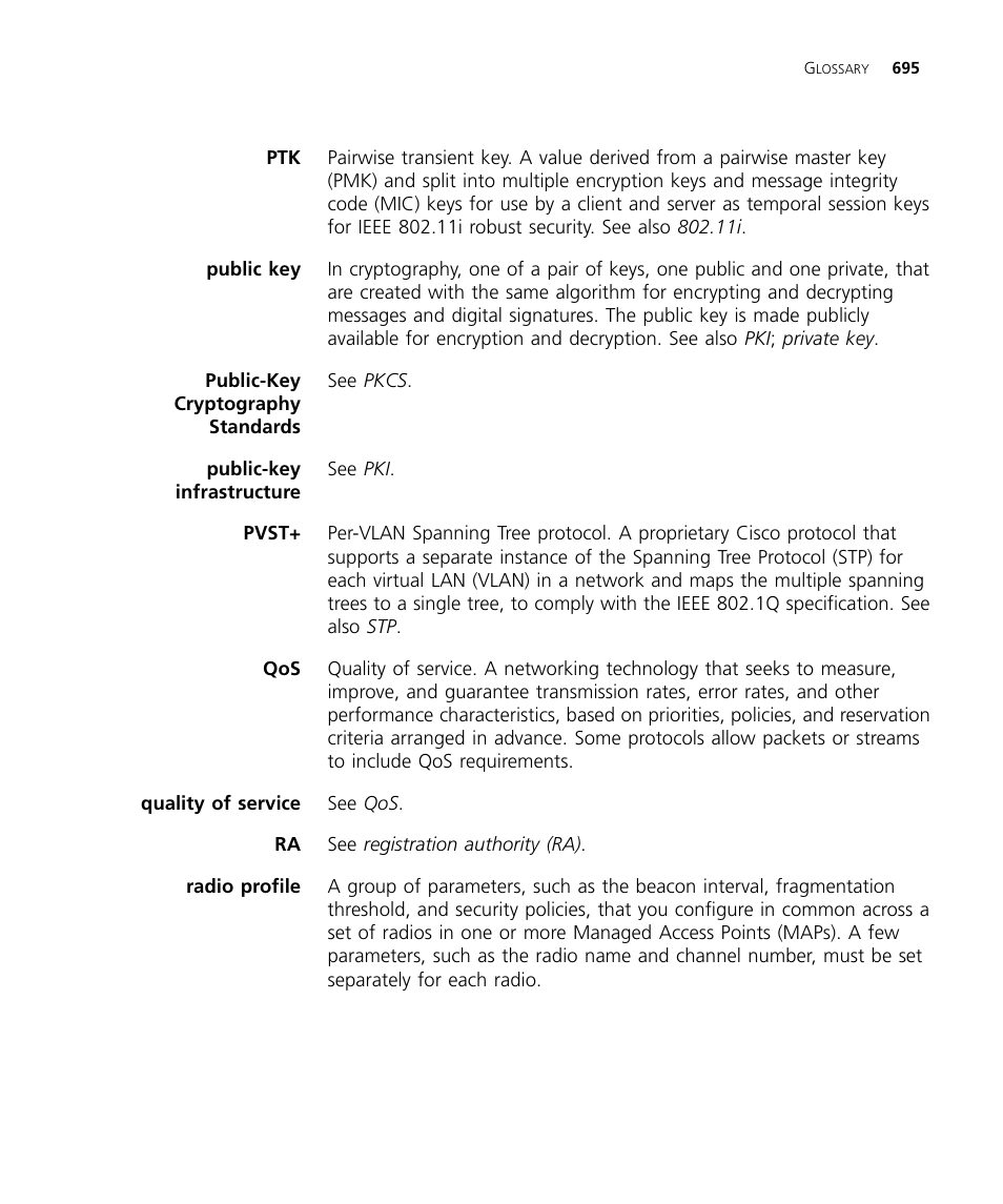 Public key | 3Com WX4400 3CRWX440095A User Manual | Page 695 / 728