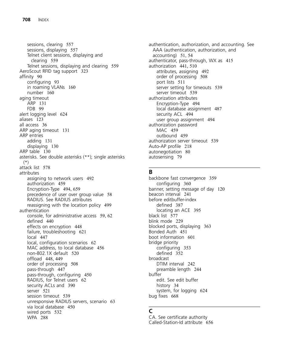 3Com WX4400 3CRWX440095A User Manual | Page 708 / 728