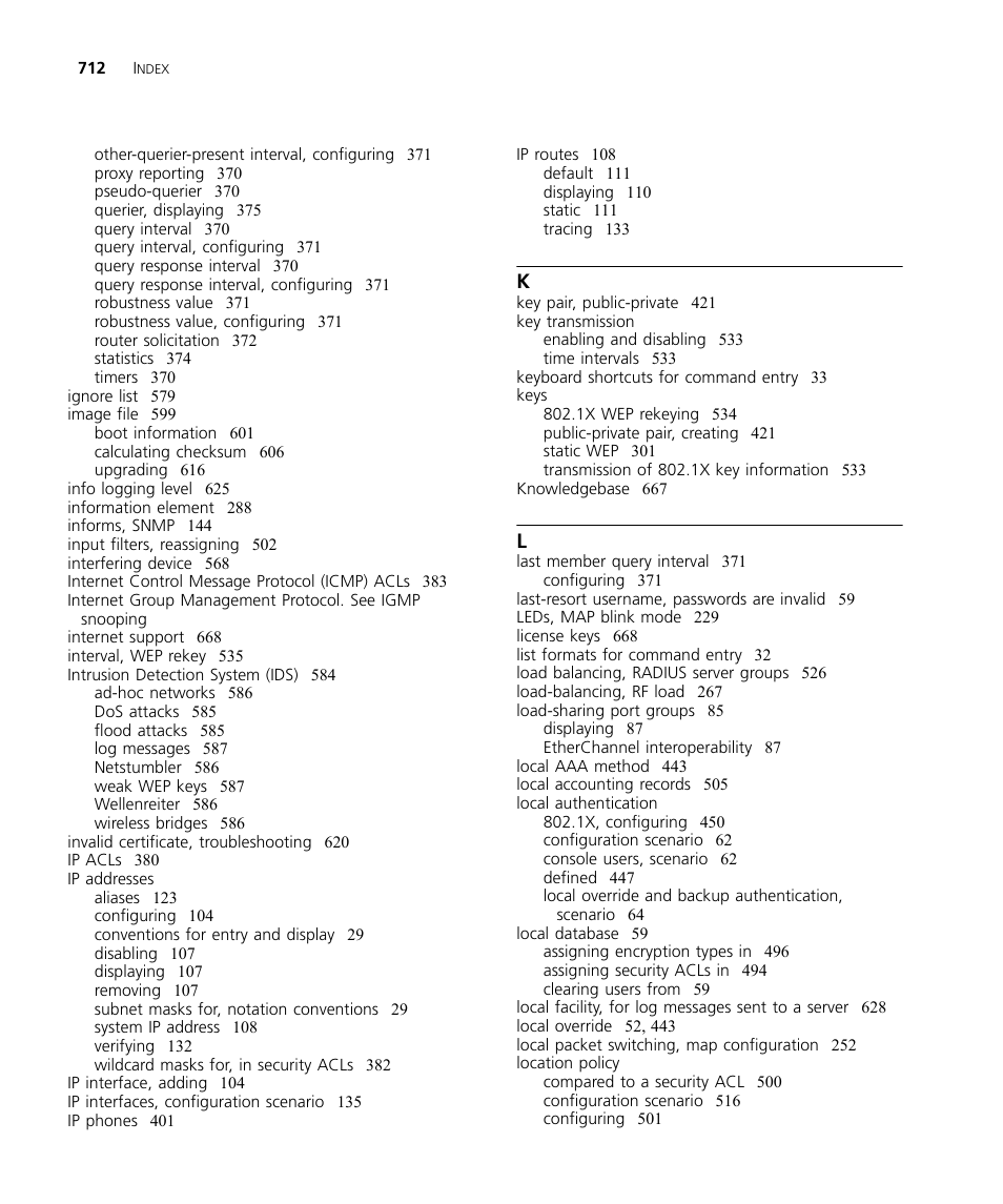 3Com WX4400 3CRWX440095A User Manual | Page 712 / 728