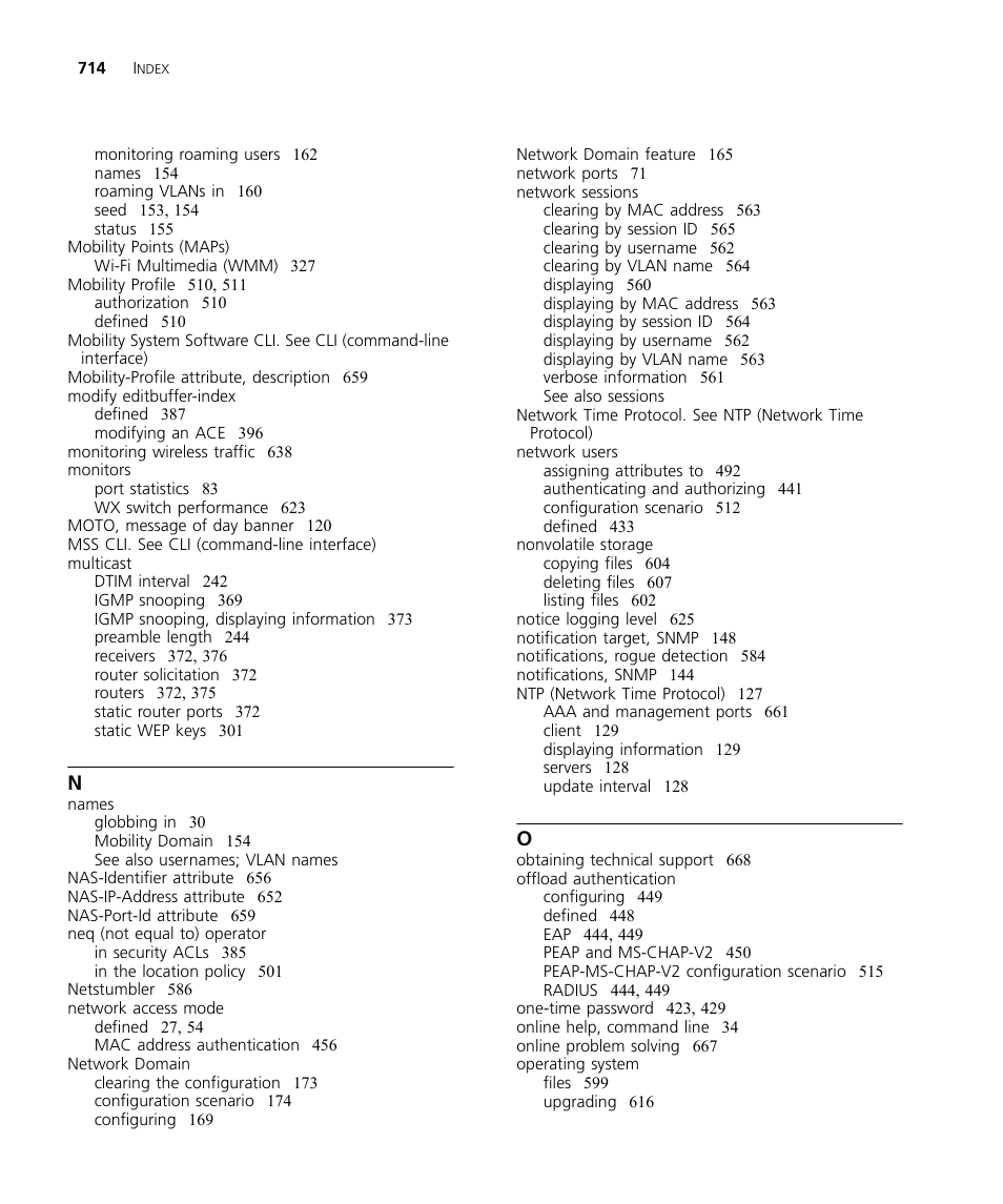 3Com WX4400 3CRWX440095A User Manual | Page 714 / 728