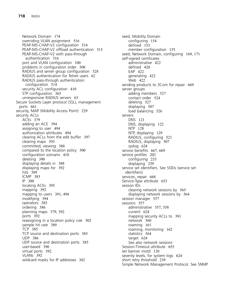 3Com WX4400 3CRWX440095A User Manual | Page 718 / 728