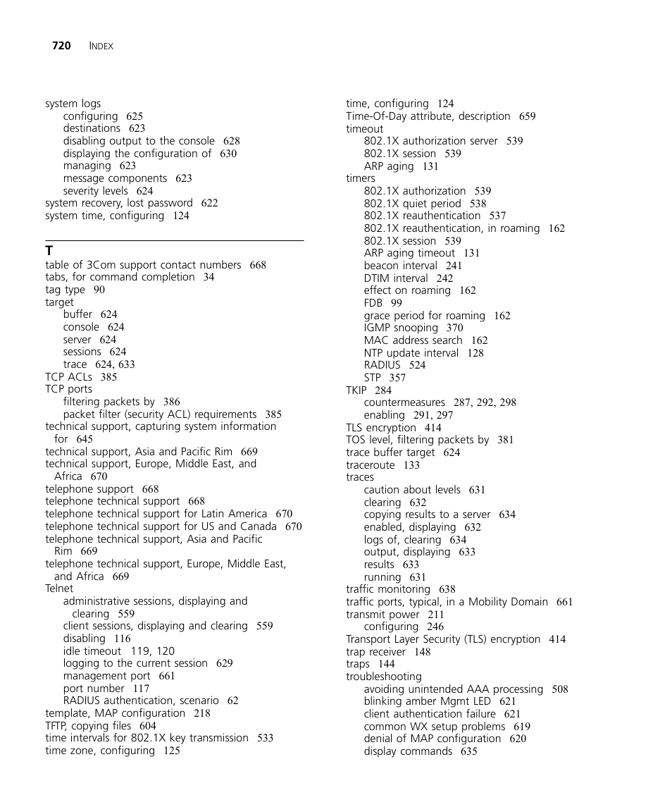 3Com WX4400 3CRWX440095A User Manual | Page 720 / 728
