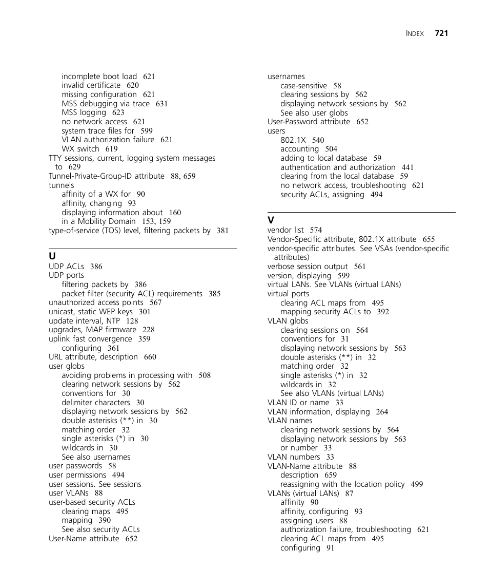3Com WX4400 3CRWX440095A User Manual | Page 721 / 728