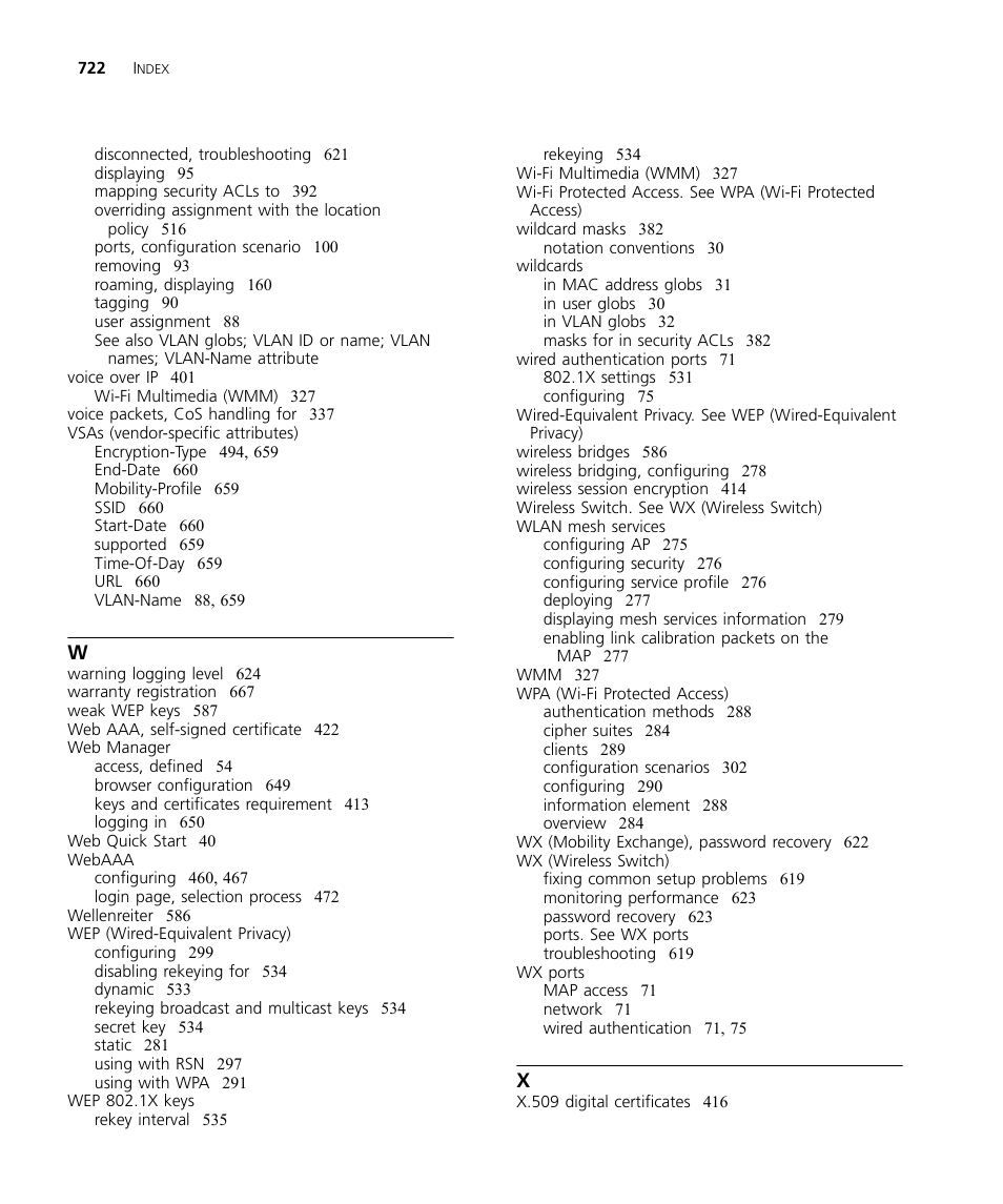 3Com WX4400 3CRWX440095A User Manual | Page 722 / 728