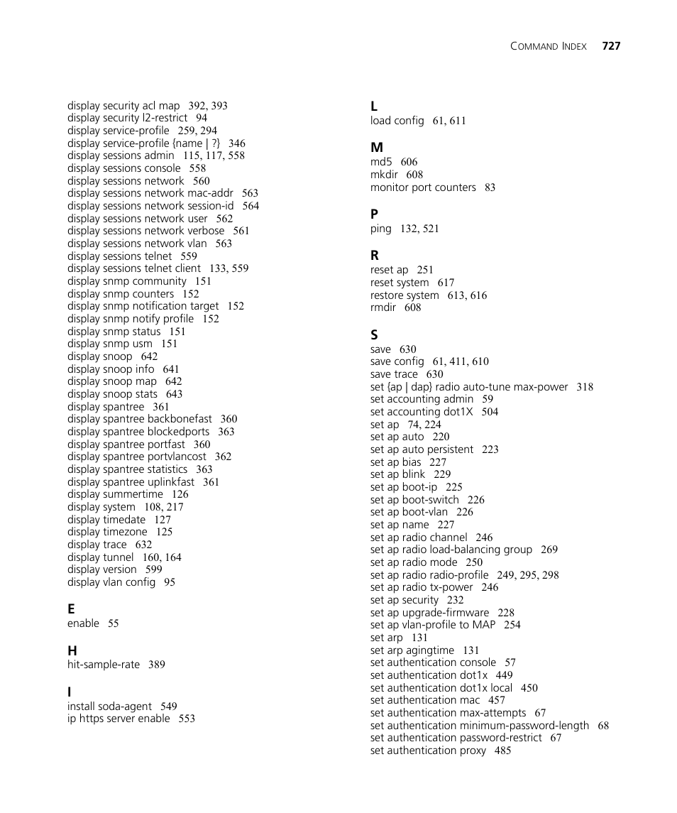 3Com WX4400 3CRWX440095A User Manual | Page 725 / 728