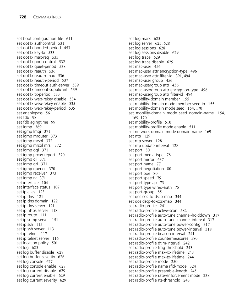 3Com WX4400 3CRWX440095A User Manual | Page 726 / 728