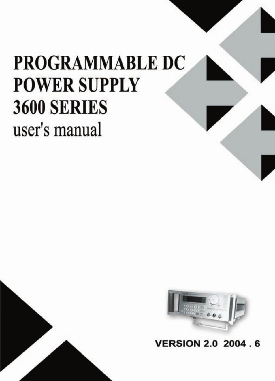 Programmable dc 3600 Series User Manual | 27 pages