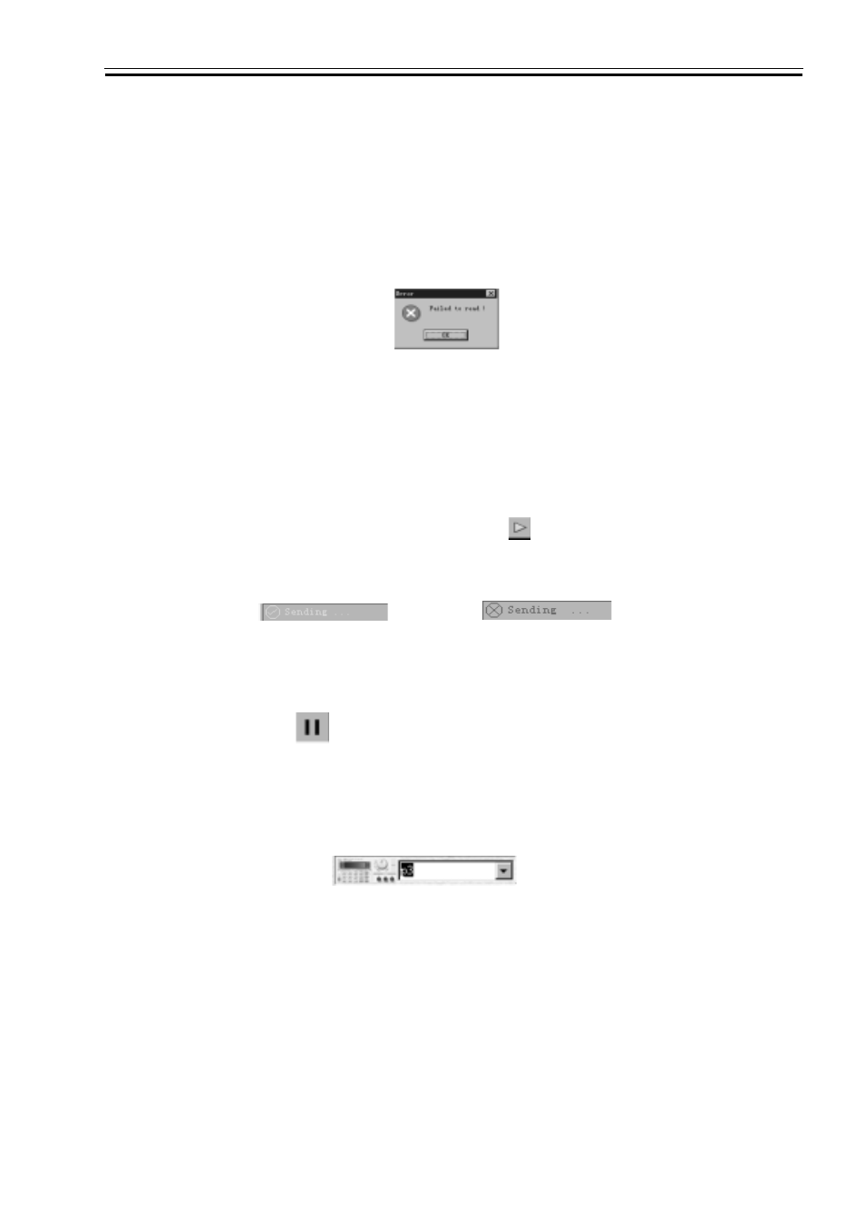 3 start the communication, 4 stop the communication, 5 select power | Programmable dc 3600 Series User Manual | Page 23 / 27