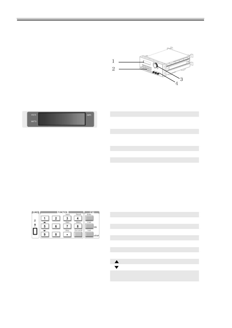 2 structure, 1 front view | Programmable dc 3600 Series User Manual | Page 8 / 27