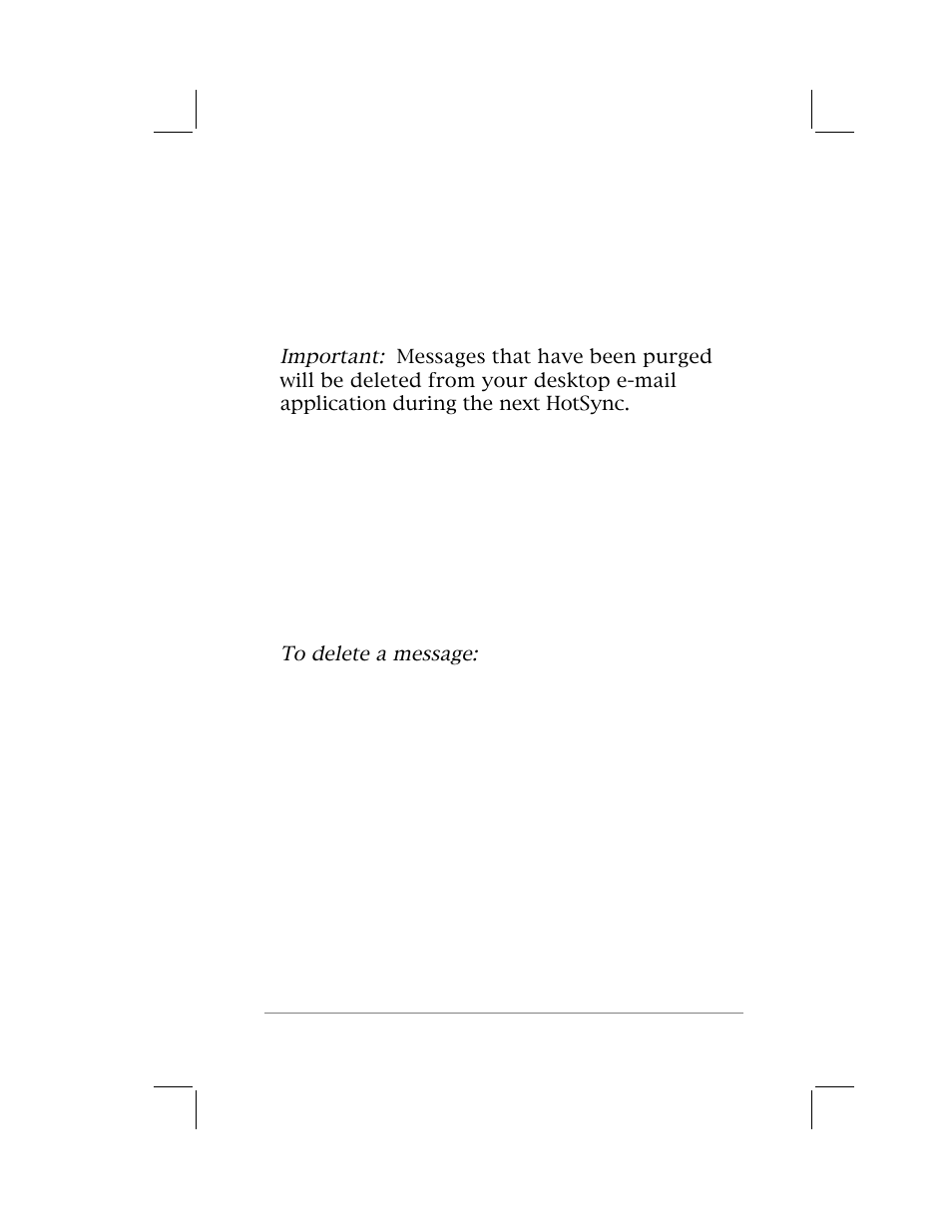 Important | 3Com PalmPilot Professional Handbook User Manual | Page 39 / 75