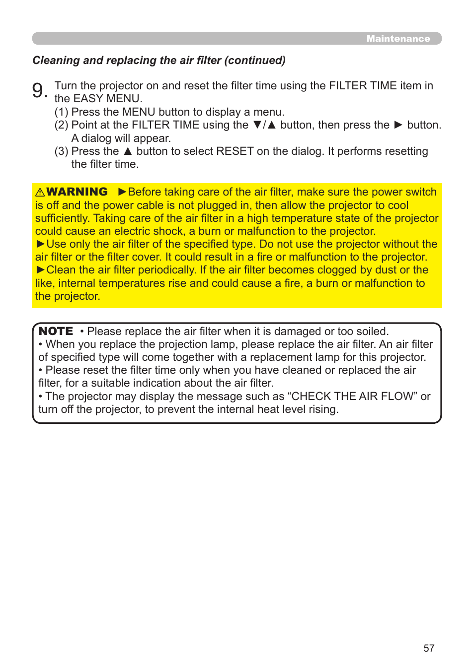 Dukane Projector 8912H User Manual | Page 57 / 66